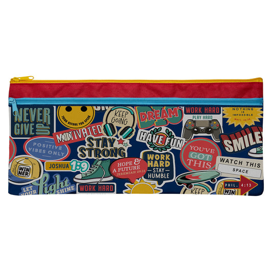 Nothing Is Impossible Canvas Pencil Case - Matthew 19:26