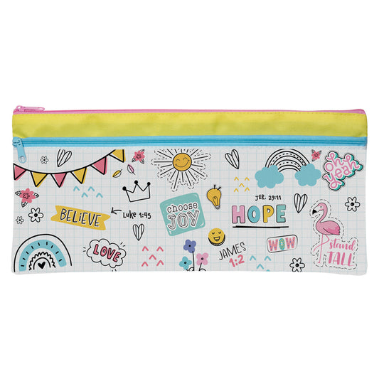 Create Love Inspire Canvas Pencil Case