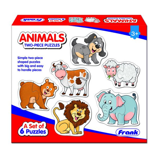 2 Piece Puzzles Animals