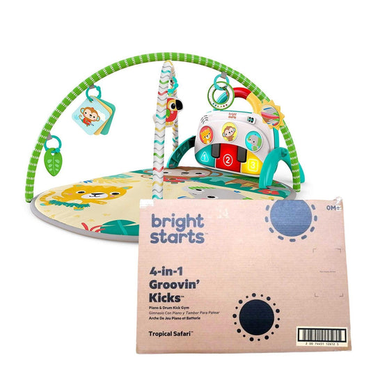 Bright Starts 4-in-1 Groovin' Kicks Piano & Drum Kick Gym