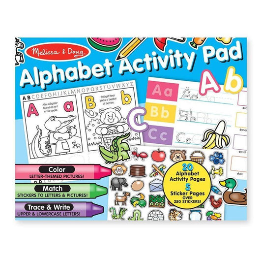 Melissa & Doug Alphabet Activity Sticker Pad for Colouring