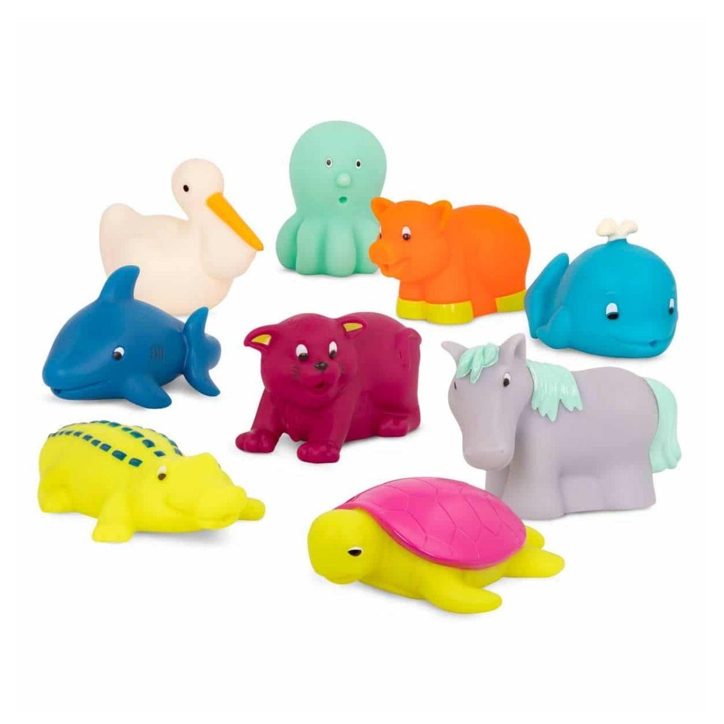 Toys Squish and Splash Bath Buddies - 9Pcs